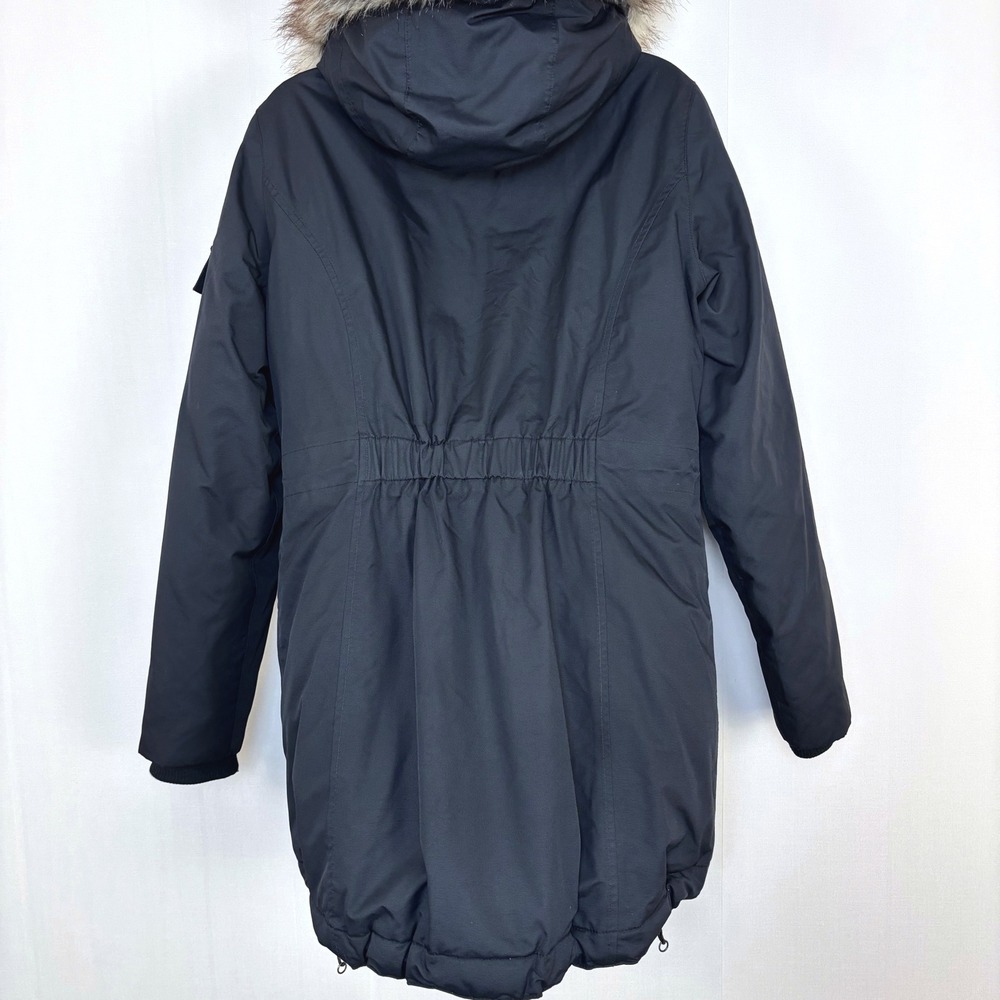 Eddie Bauer Down Filled Hooded Fur Trim Snow Jacket Puffer Quilted Womens Sz M - Picture 6 of 14